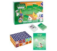Puzzle Word Game, lógica espacial, juego de pensamiento, lógica espacial, tablero de pensamiento, juego de gráficos, rompecabezas familiar para niños y adultos (verde)