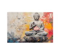 Puzzle Zen Puzzle 1000 Piezas Loto Imposible, DIY Obra de Arte de Juego de Rompecabezas para Adultos, Rompecabezas de Impresión de Alta Definición Multicolor, Regalo Decoracion Hogar 75x50cm E-350