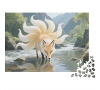 Puzzle Zorro De 1000 Piezas para Adultos, Puzzle Valle de Ruisseau Adultos, Rompecabezas Lógico 1000pcs (75x50cm)