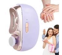 puzzlegame Cortauñas automático eléctrico | Cortador y limador de uñas de seguridad - Cortaúñas recargable con luz LED, tijeras para uñas con receptor, cortaúñas para bebés mayores y adultos, opción