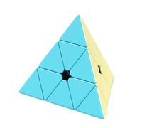 puzzlegame Cubo piramidal,Cubo de Velocidad piramidal,Cubo mágico piramidal Liso sin Pegatinas - Cubo mágico del triángulo Educativo, favores de la Fiesta de cumpleaños de los Colores del Caramelo de