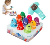 puzzlegame Juego de Pesca para niños,Juego de Pesca | Juguetes Coloridos de Aprendizaje de números de Peluche - Juguetes educativos, Actividades para niños a Partir de 18 Meses, Juguetes Montessori
