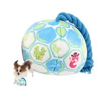 puzzlegame Pelota de Disco para Perros Grandes, Pelotas para Perros - Juguetes para Perros al Aire Libre Pelota de Juguete elástica, con los Dientes con Cuerda de algodón, Coloridas Bolas