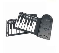 puzzlegame Teclado de piano enrollable flexible, tapete de piano enrollable | Teclado educativo de música electrónica | Piano de mano plegable de 49 teclas, teclado de piano eléctrico digital