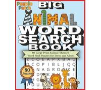 PuzzlePatch Big Animal Word Search Book: 80 Large Print Animal-Themed Word Find Puzzles for Teens and Adults (PuzzlePatch Press Collection)