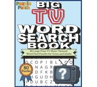 PuzzlePatch Big TV Word Book: 80 Large Print TV Show-Themed Word Find Puzzles for Teens and Adults (PuzzlePatch Press Collection)