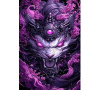 Puzzles 100 Piezas Dragón Animal, Juguete desafío y Juego Educativo Imposible Rompecabezas para Adultos Ideales para Todos los Fanáticos de los Rompecabezas 40 x 28 cm