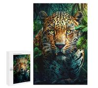 Puzzles 1000 PCS para adolescentes Jaguar en la jungla 4 rompecabezas para adultos juegos de relajación una obra de arte para cumpleaños, Navidad 1000 PCS