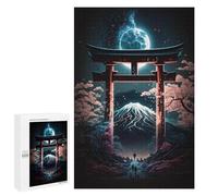 Puzzles 1000 PCS para adolescentes Torii Gate to Mount Fuji -1 Puzzles para adultos Juegos de Relajación Una obra de arte para cumpleaños, Navidad 1000 PCS