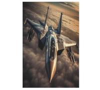 Puzzles 1000 piezas adulto Airplane combatiente rompecabezas de madera para adolescentes juguetes creativos decoración del hogar (78×53cm)