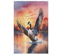 Puzzles 1000 piezas adulto ganso rompecabezas de madera para adolescentes juguetes creativos decoración del hogar 78×53cm