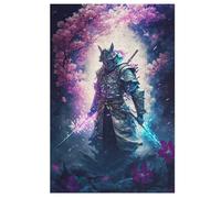Puzzles 1000 piezas adulto japonés Samurai rompecabezas de madera para adolescentes rompecabezas juguetes creativos rompecabezas decoración del hogar (78×53cm)