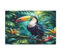 Puzzles 1000 piezas adulto largo Bill pájaro rompecabezas de madera para adolescentes juguetes creativos decoración del hogar (75×50cm)