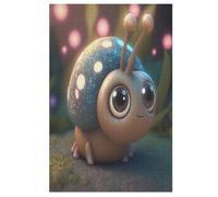 Puzzles 1000 piezas lindo Caracol rompecabezas para adultos y niños de madera juego educativo desafío de juguete, juego familiar divertido 78×53cm