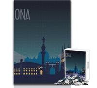 Puzzles 1000 Piezas para Adolescentes Barcelona Impossible Game Regalos para Mujeres Regalos Amigo Invisible Tamaño 50x75cm