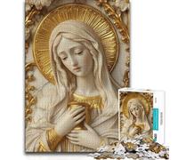 Puzzles 1000 Piezas para Adolescentes Santa María Magdalena Decoración Juego Familiar para 14 Años y Más 38x26cm