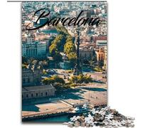 Puzzles 1000 Piezas para Adultos Adolescentes Barcelona, Juguetes Educativos Juegos Antiestrés Potenciar el Amor en Pareja 26x38cm