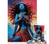 Puzzles 1000 Piezas para Adultos Bailarina del Vacío Divino Kali Juguetes antiestrés Gran Regalo para Juegos Juego Educativo Lista de Deseos con Papá Noel Tamaño 50x75cm