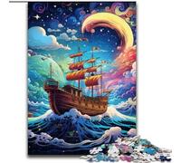 Puzzles 1000 Piezas para Adultos Barco Pirata Galaxia de Madera, con Juego Interactivo Familiar, Regalo Ideal para Mayores de 14 Años 50x75cm Un Regalo Ideal para Navidad o Cumpleaños