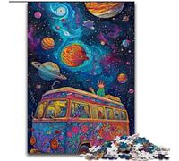 Puzzles 1000 Piezas para Adultos Camiones Coloridos de Madera, Juego Familiar Interactivo, Apto para Mayores de 14 Años 50x75cm Un Regalo Ideal para Navidad o Cumpleaños