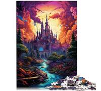 Puzzles 1000 piezas para adultos Castillo extraño y colorido Decoración de interiores Puzzle Entrena tu cerebro y tus manos Adecuado para adolescentes de 14 años y más 50 x 70 cm