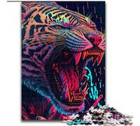 Puzzles 1000 Piezas para Adultos Depredador Colorido de Madera, Juego Familiar Interactivo, Apto para Mayores de 14 años 50x75cm Un Regalo Ideal para Navidad o cumpleaños