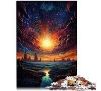 Puzzles 1000 piezas para adultos Fantasy Magnífico paisaje rompecabezas juego práctico 26x38cm Mejorar el amor entre parejas