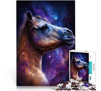 Puzzles 1000 piezas para adultos Galaxia camello espacio rompecabezas para regalos 38 x 52 cm con póster surtido y hoja de preguntas para adolescentes de 14 años y más