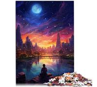 Puzzles 1000 piezas para adultos Hermoso y espectacular rompecabezas de la ciudad decoración de la pared 50x70cm Regalos para amigos y familiares