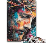 Puzzles 1000 Piezas para Adultos Jesús Ayuda al Cerebro Ejercita Juguetes Adictivos para Cultivar la Paciencia Una Obra de Arte 26x38cm