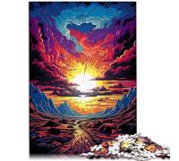 Puzzles 1000 piezas para adultos La belleza del desierto del Sahara Juegos Divertidos en Familia 26x38cm Alivio del Estrés Estancia Matar Tiempo