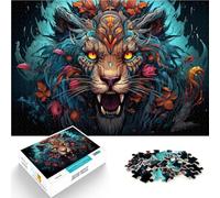 Puzzles 1000 piezas para adultos león juguetes educativos de aprendizaje 50 x 70 cm para ser ideal como regalo para toda la familia para los 14 años