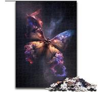 Puzzles 1000 Piezas para Adultos Mariposa Nube de Madera, Juego Familiar Interactivo, Apto para Mayores de 14 Años 50x75cm Un Regalo Ideal para Navidad o Cumpleaños