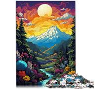 Puzzles 1000 piezas para adultos paisajes de montaña juegos divertidos para es ideal como regalo para toda la familia de 19,7 pulgadas x 29,5 pulgadas para adolescentes de 14 años y mayores