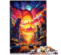 Puzzles 1000 piezas para adultos paisajes urbanos coches futuristas decoración del hogar 50x70cm Regalos de cumpleaños y regalos únicos