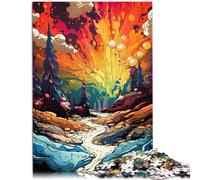 Puzzles 1000 piezas para adultos Parque Nacional de Yellowstone Puzzle educativo Entrena tu cerebro y tus manos 14,96 pulgadas x 20,47 pulgadas para 14 años