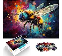 Puzzles 1000 piezas para adultos Pintura de abejas Juegos Divertidos en Familia 38x52 cm Difícil de complementar pero Divertidos y Humorísticos para adolescentes de 14 años y más