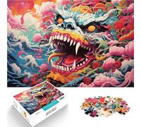 Puzzles 1000 piezas para adultos pintura monstruo rompecabezas decoración de pared 50x70cm alivio del estrés desafío difícil
