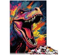 Puzzles 1000 piezas para adultos Puzzle Dinosaurio Juego Práctica Desafío de inteligencia cerebral Juguetes adictivos 14.96" x 20.47"