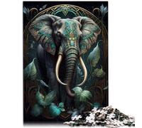 Puzzles 1000 piezas para adultos Puzzle elefante del mundo imaginario juego práctico 26x38cm regalos para amigos y familiares para adolescentes 14 años y más