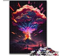 Puzzles 1000 Piezas para Adultos Rainbow Explosion de Madera, Juego Familiar Interactivo, Apto para Mayores de 14 años 50x75cm Un Regalo Ideal para Navidad o cumpleaños