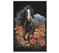Puzzles 1000 piezas para adultos, rompecabezas de juego, caballo tabla de madera, gran regalo para niños (78×53cm)