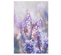 Puzzles 1000 piezas para adultos, rompecabezas de juego, mariposa tabla de madera, gran regalo para niños (78×53cm)