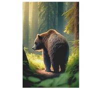 Puzzles 1000 piezas para adultos, rompecabezas de juego, oso, tabla de madera, gran regalo para adultos, 78 x 53 cm