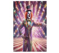 Puzzles 1000 piezas para adultos, rompecabezas de juego, payaso de circo tablero de madera, gran regalo para niños (78×53cm)