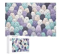 Puzzles 1000 piezas para adultos, rompecabezas de juegos, cachorros de tabla de madera, gran regalo para niños (75×50cm)