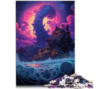Puzzles 1000 piezas para adultos Una noche de verano junto al mar Juego Juguetes 14.96 pulgadas x 20.47 pulgadas para es ideal como regalo para toda la familia