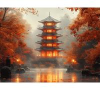 Puzzles 1000 Piezas, Puzzle Madera Torre Bosque, n-758 | Rompecabezas 75x50cm, Puzzles Adultos, Puzzle Educa, Rompecabezas para Toda la Familia, Juego de Habilidad Inteligente