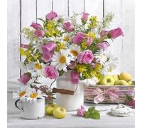 Puzzles 120 Piezas Adultos, DIY Rompecabezas para Adultos 120 Piezas, Entretenimiento Creativo, Desafío Ideal para Verdaderos Fanáticos, Tema:Fruta de Margarita Rosa