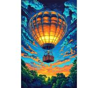 Puzzles 120 Piezas Adultos Paisaje Globo Aerostático 25 x 20 cm Puzzle Adultos Entretenimiento Creativo Juego Educativo Rompecabezas Clásicos 120 Piezas Puzzles